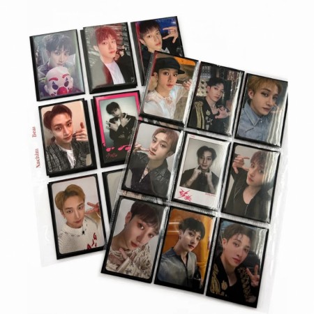 (NachimBear) A4 9-pocket Slim-Fit Photocard Binder Pages - 30 pcs