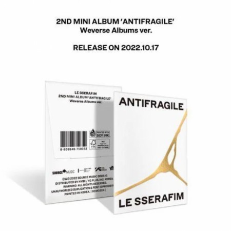 LE SSERAFIM - [ANTIFRAGILE] 2nd Mini Album WEVERSE ALBUMS Version