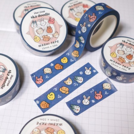 [Riskit Designs] Stray Kids SKZOO Doodle Washi Tape